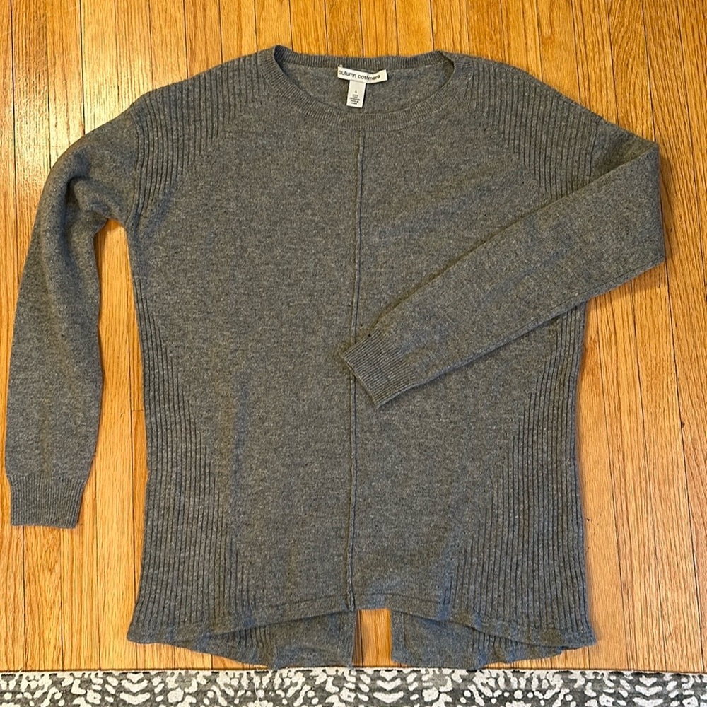 Gray cashmere long sleeve